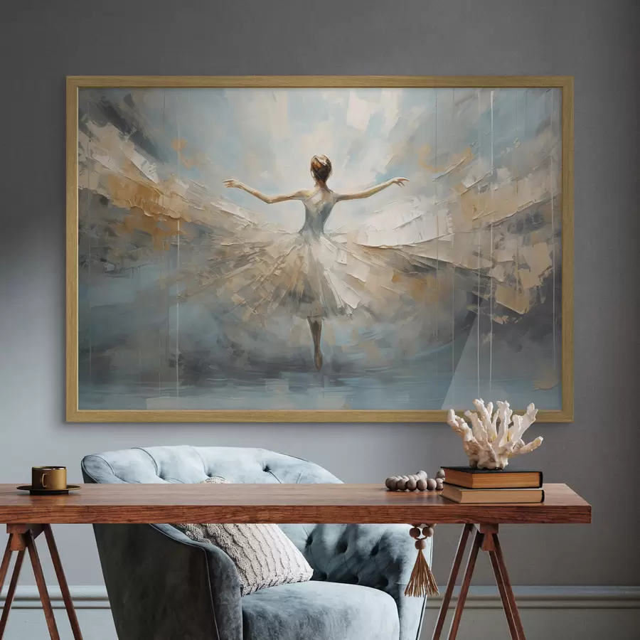 Fotobehang Ballerina in het licht f35538