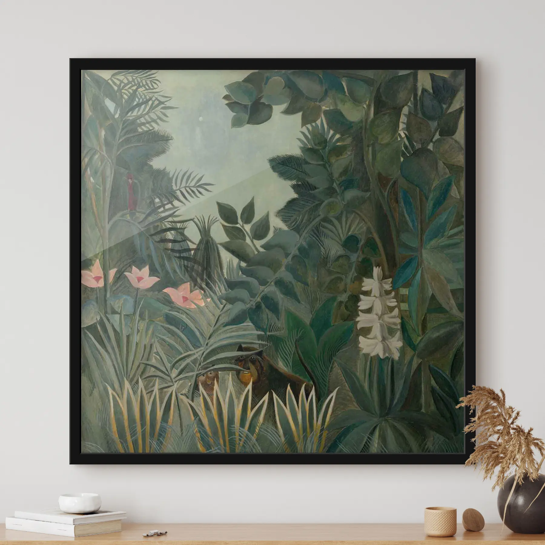 Fotobehang Equatoriale jungle, Henri Rousseau, 1909 f34840