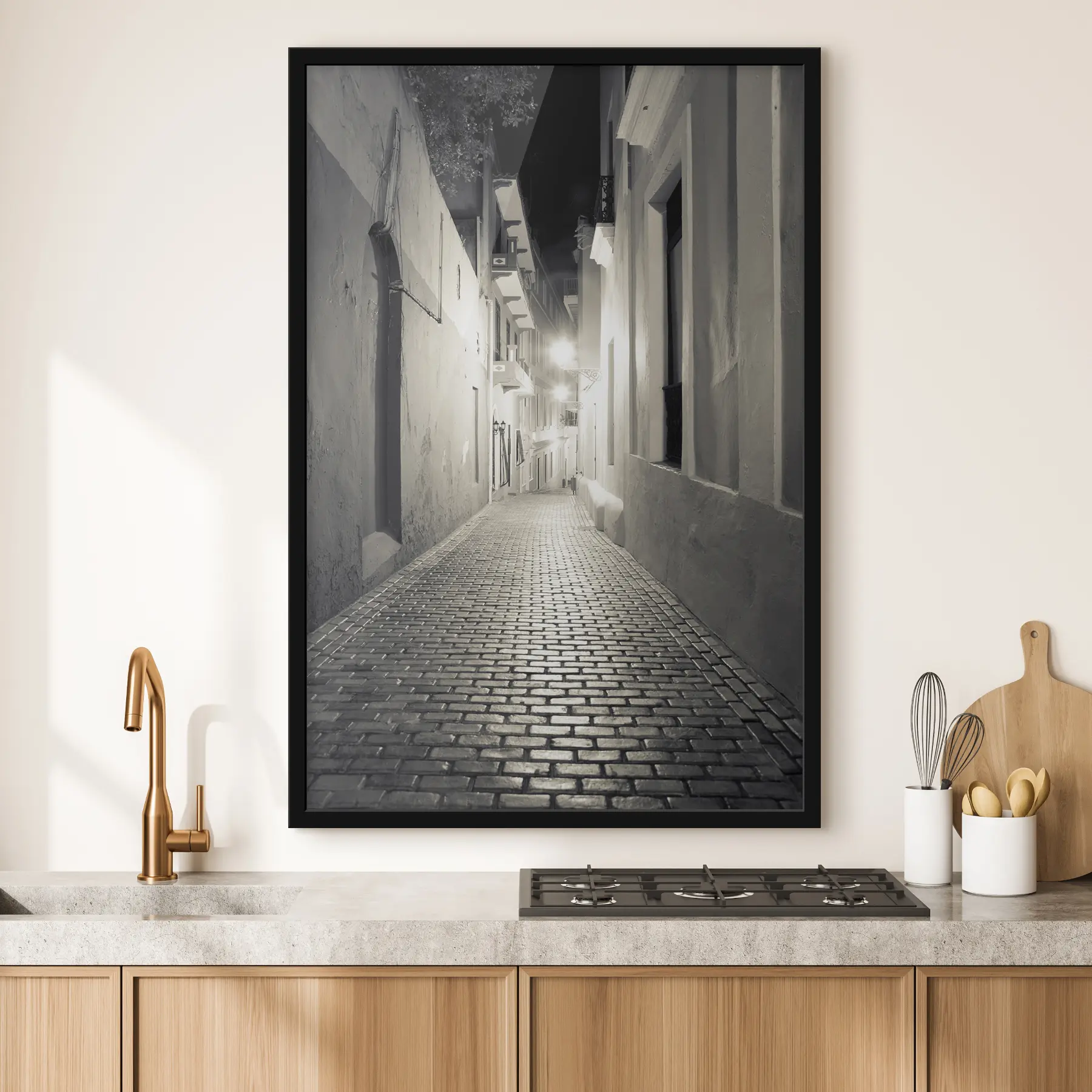 Fotobehang Smalle straat f30415