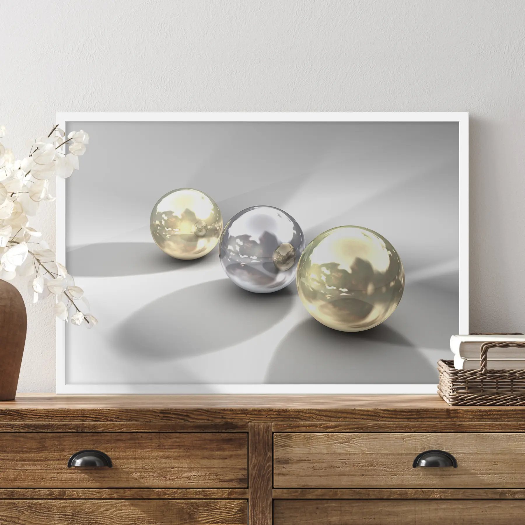 Fotobehang Drie weerspiegelingen f04617