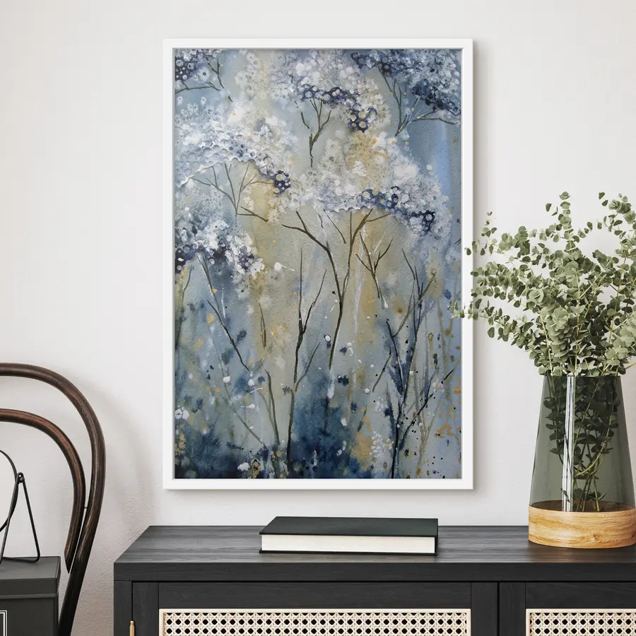 Fotobehang Bloei, aquarel f01991