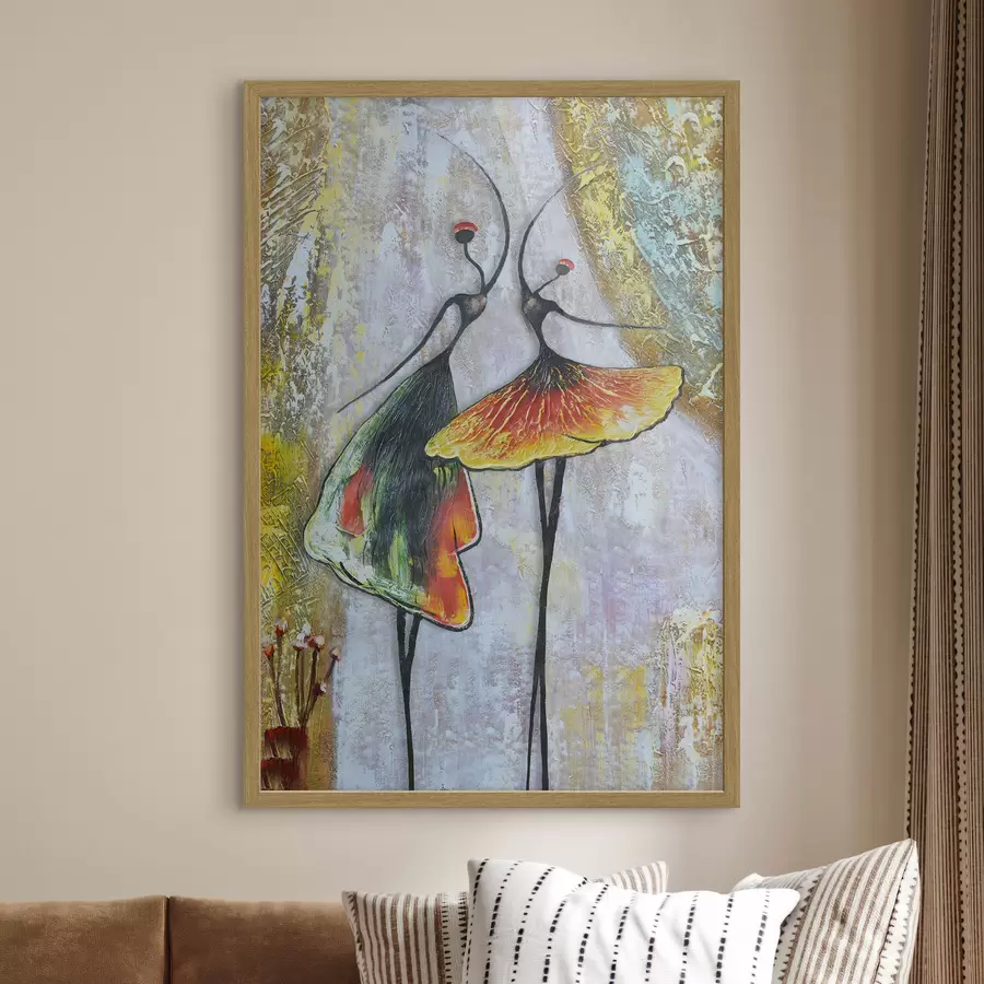 Fotobehang Kleurrijk dansduet f01740