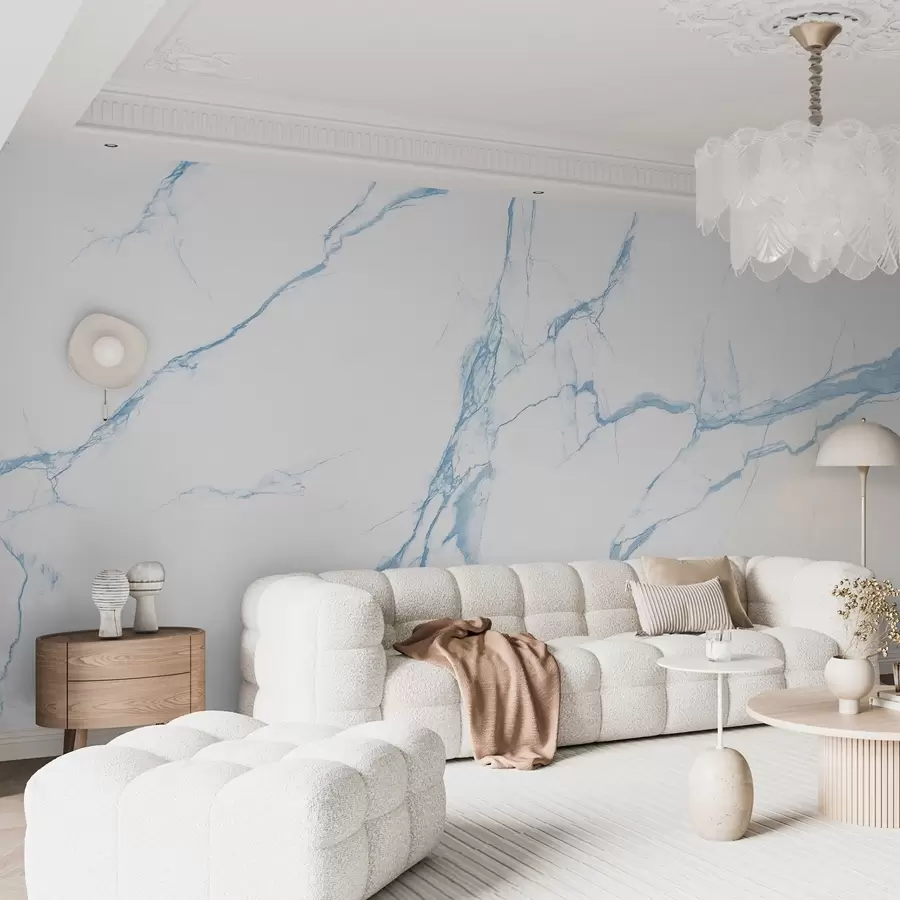 Fotobehang Blauwe strepen u42049v3