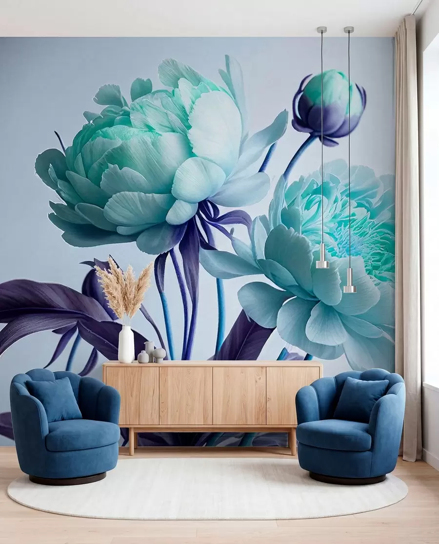 Fotobehang Aquarelbloemen u70658v1