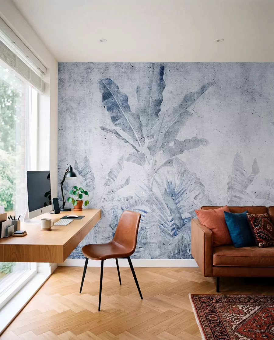 Fotobehang Verweerde tropen — Blauw u73886v1
