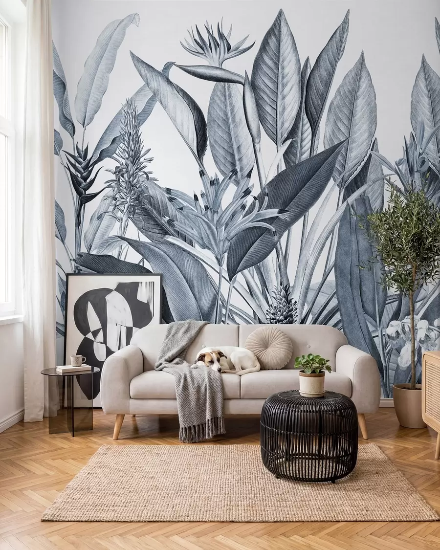 Fotobehang Inktjungle — Blauw u96833v4