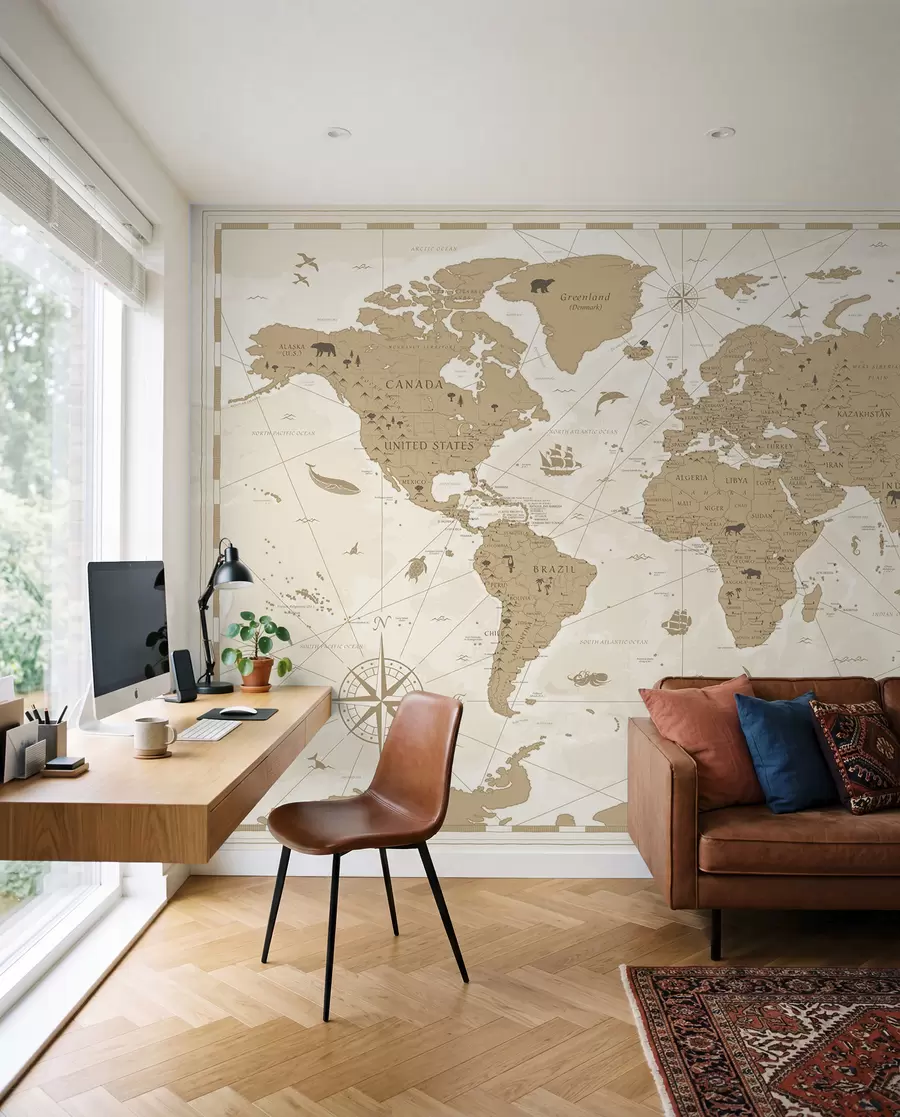 Fotobehang Reizigersatlas u99074