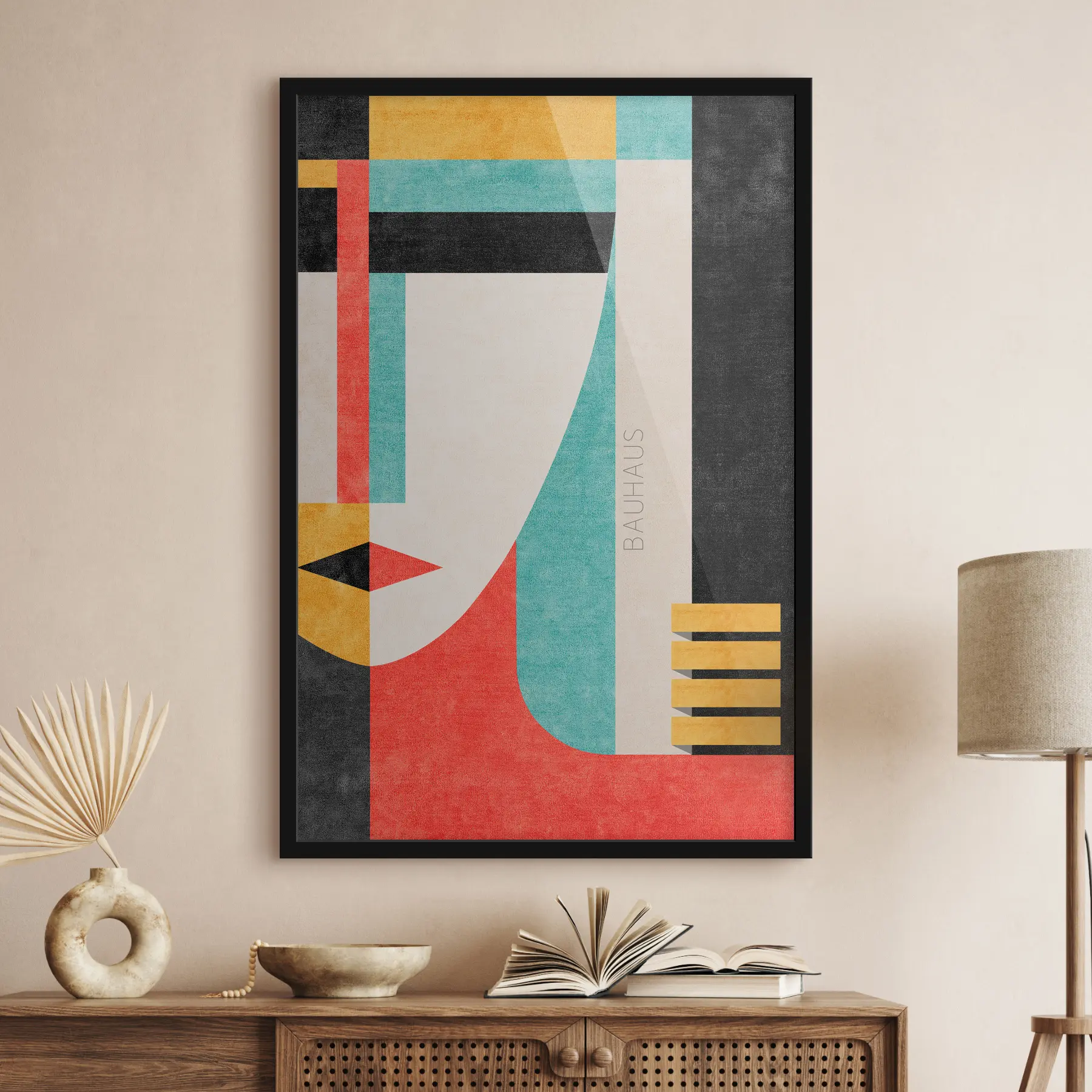 Fotobehang Om de hoek kijken, abstractie f01793