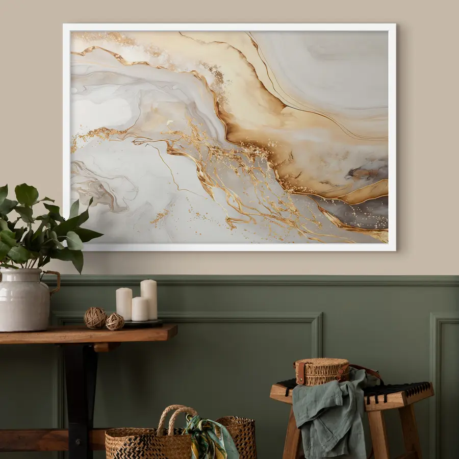 Fotobehang Wit en beige f34129