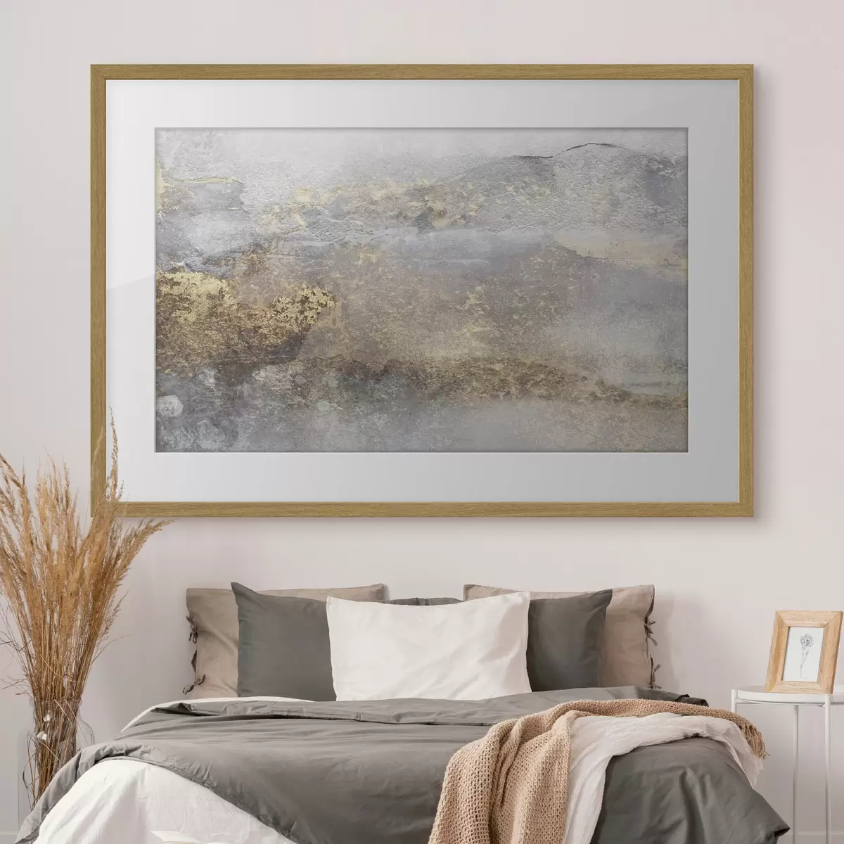 Poster Grijze steentextuur f35845