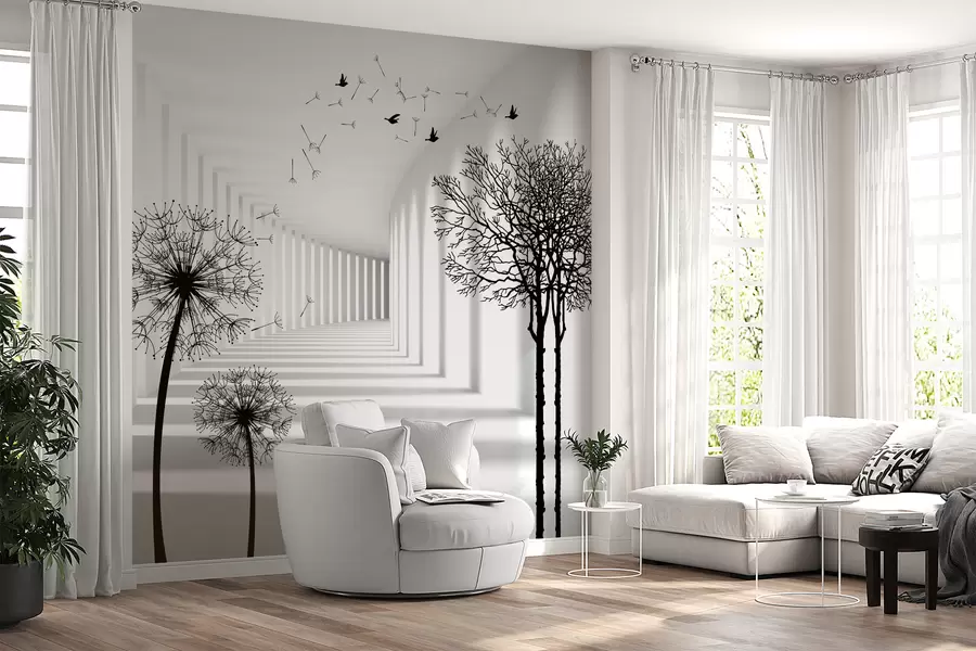 Fotobehang Diepte en licht u37803d1