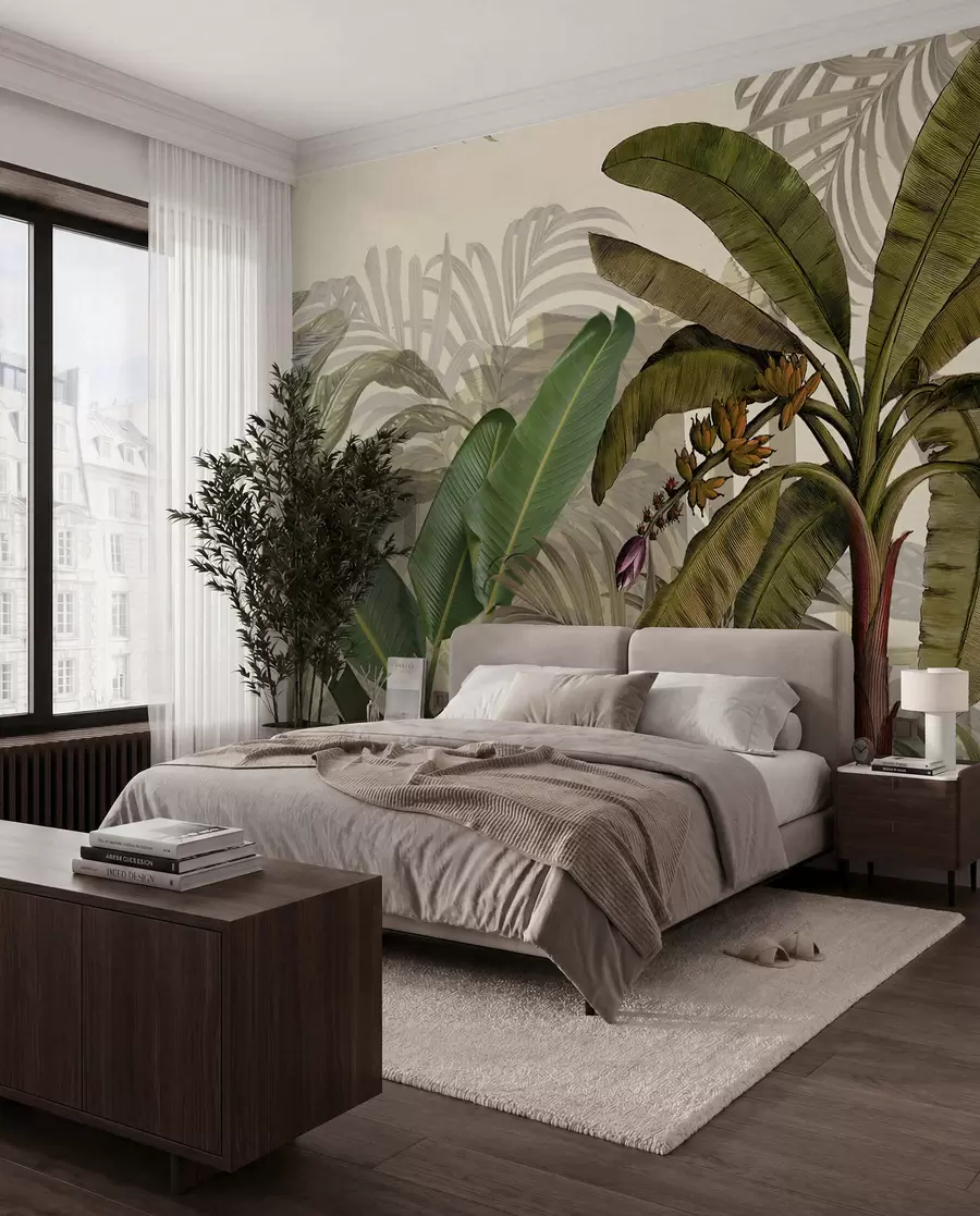 Fotobehang Tropische jungle en bladeren u74748d1