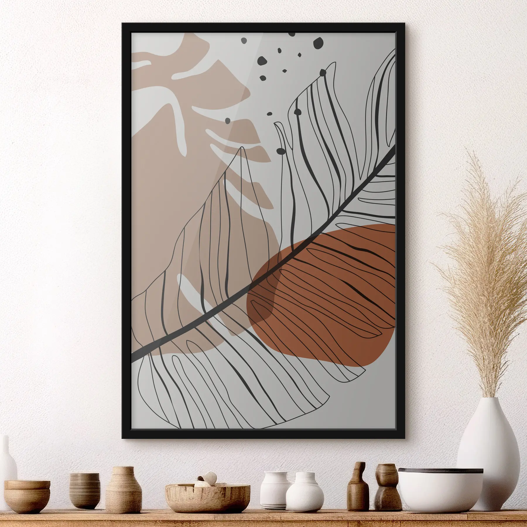 Fotobehang Abstracte planten f37029