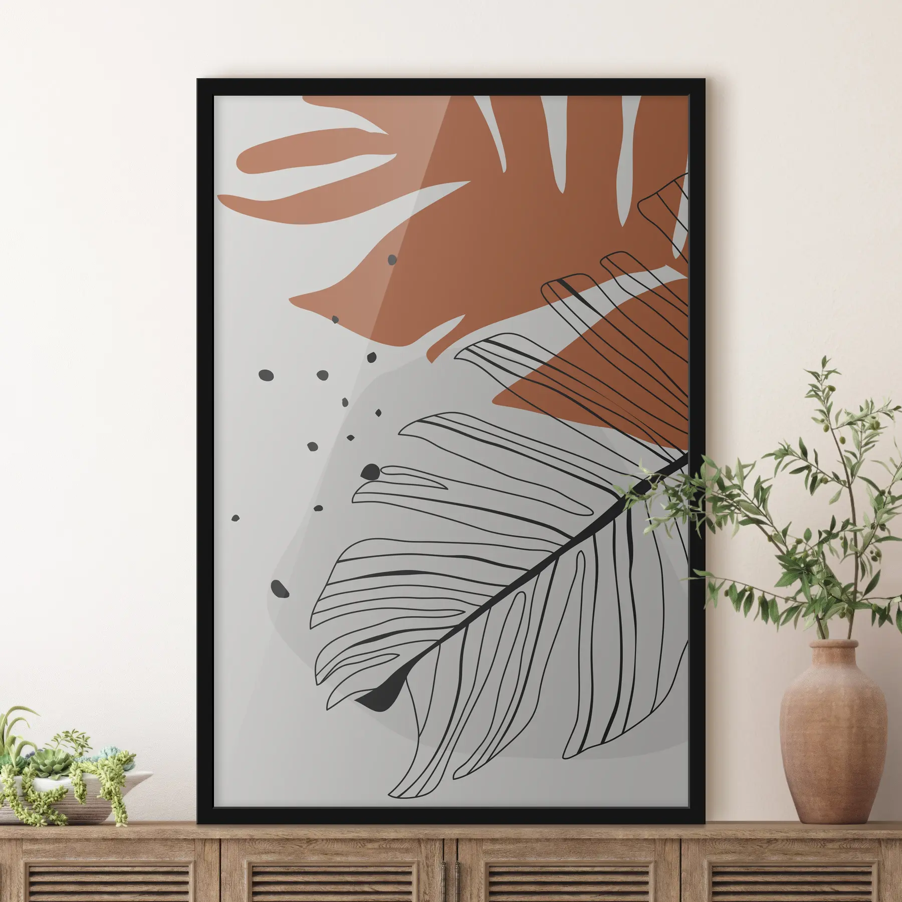 Fotobehang Abstracte planten f37055