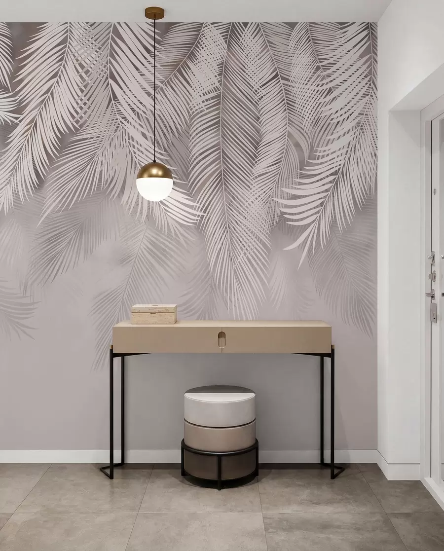 Fotobehang Delicate hangende bladeren u48556v5d1