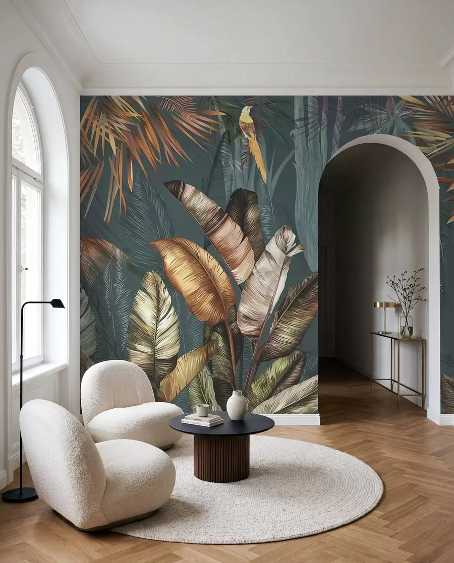 Fotobehang Gouden tropen II u50468d2