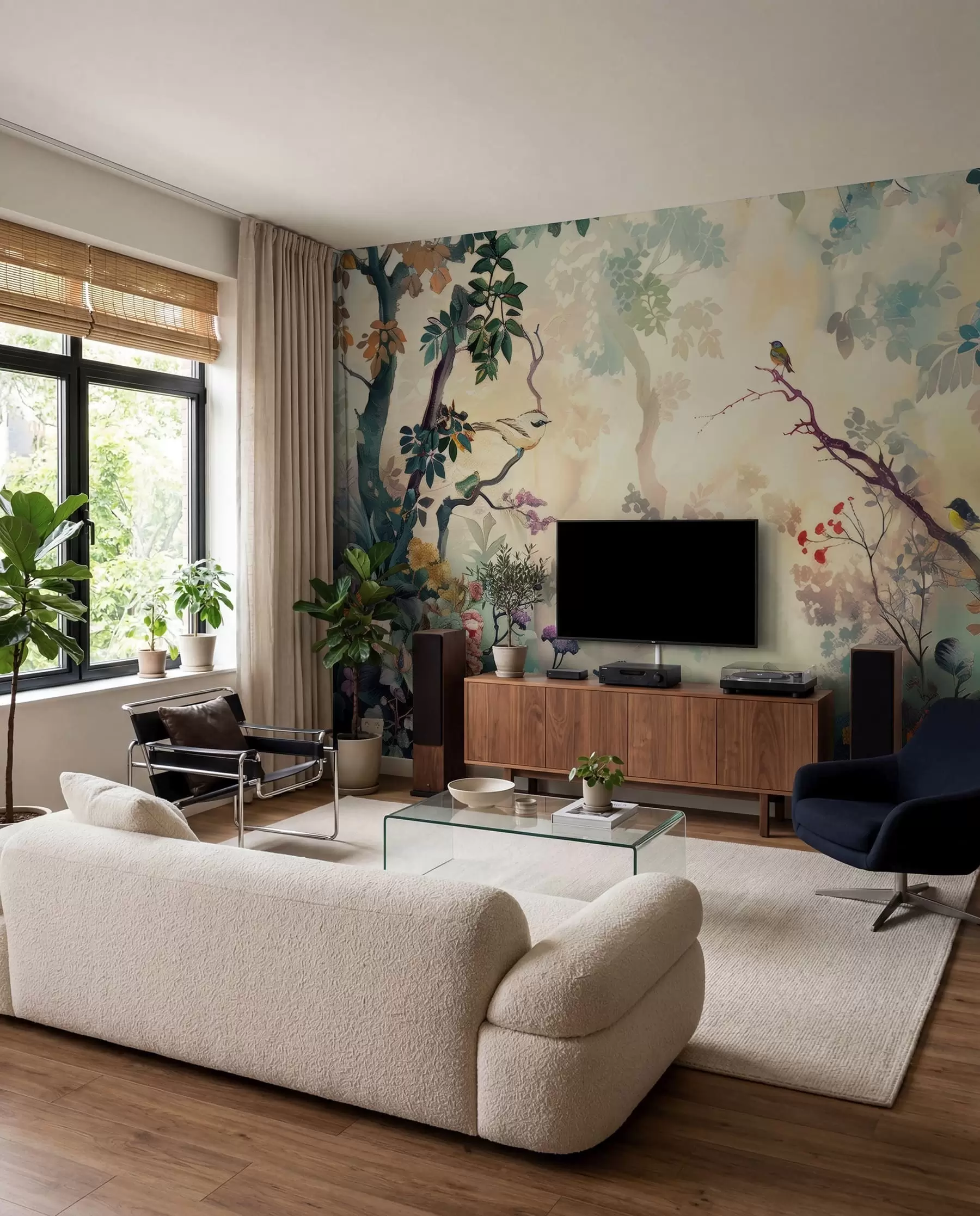 Fotobehang Boskleuren in bloei u99610