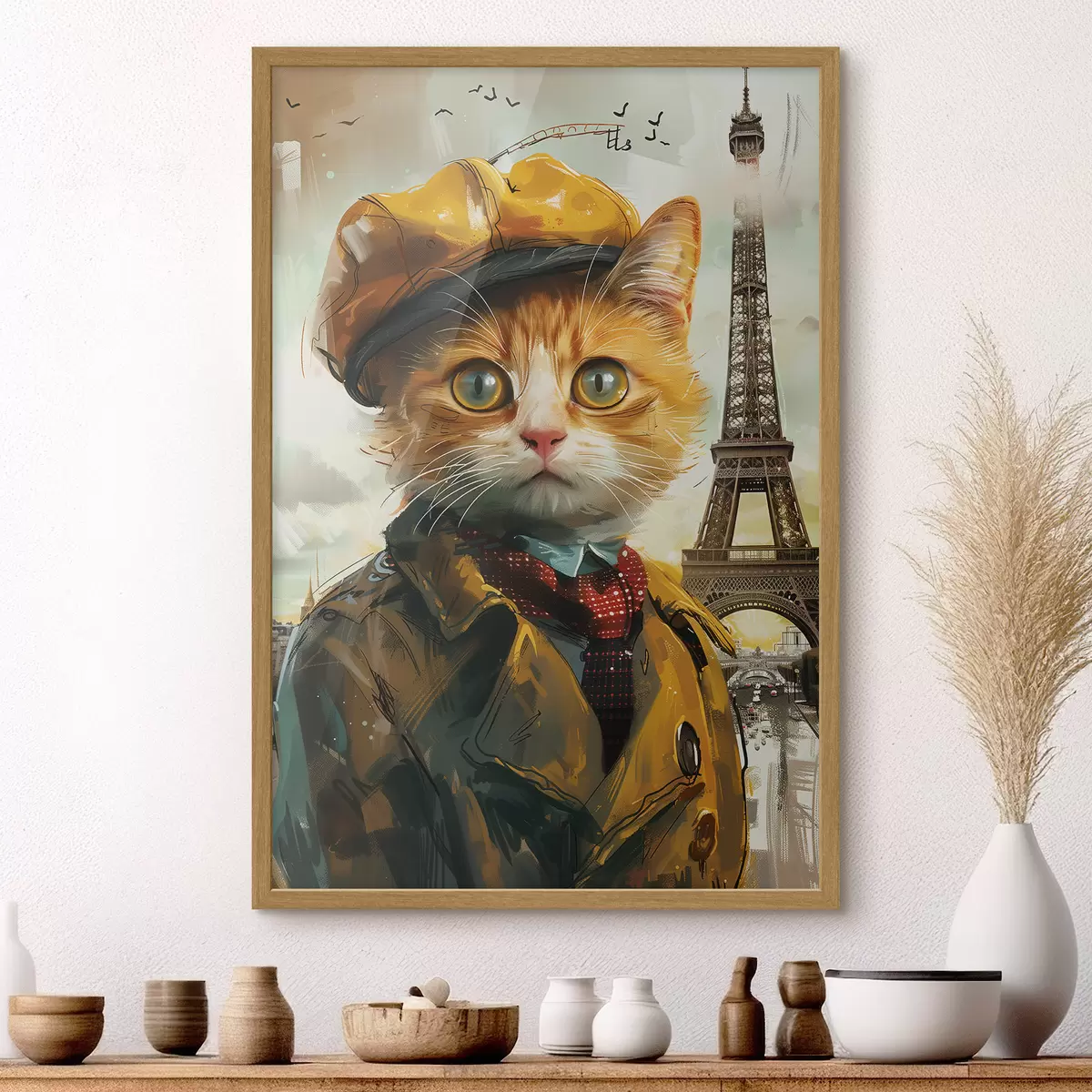Poster Een kat in Parijs f37456