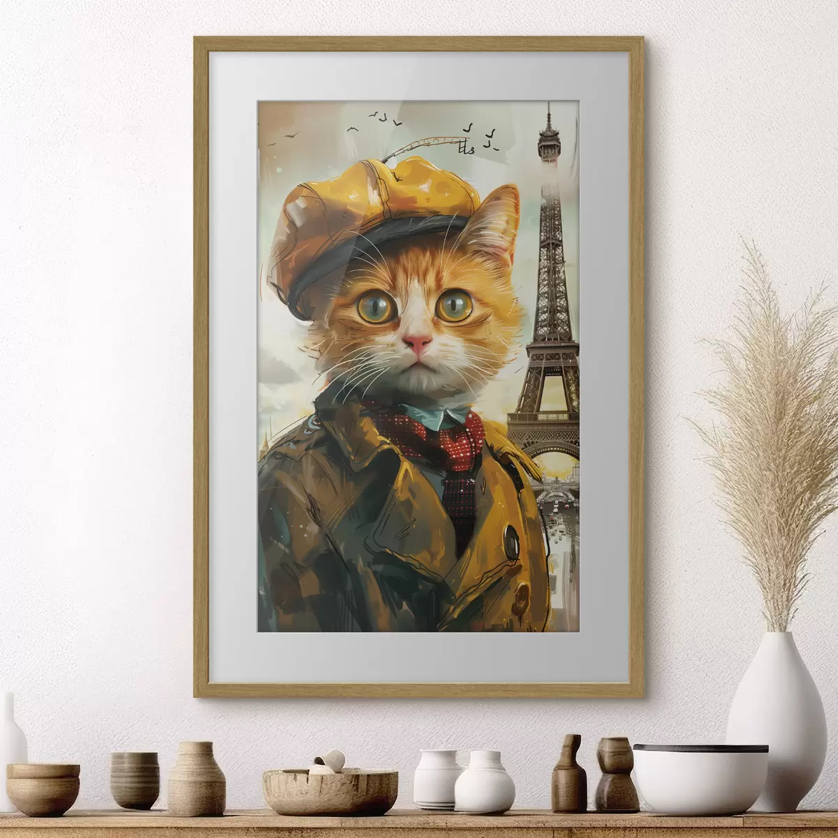 Poster Een kat in Parijs f37456