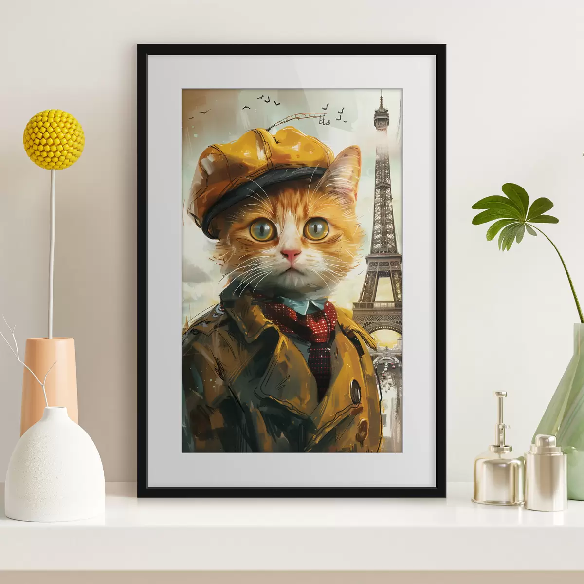 Poster Een kat in Parijs f37456