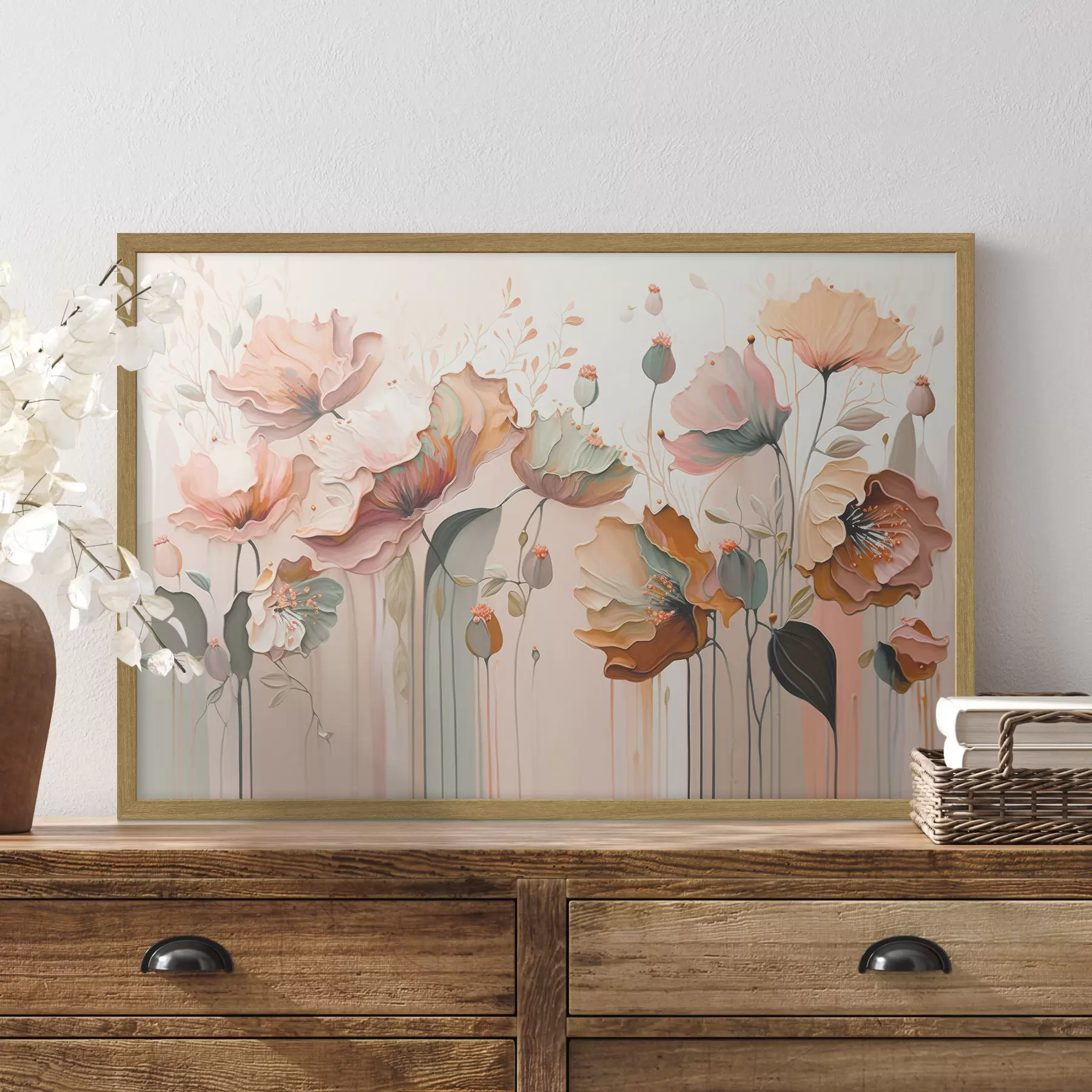 Fotobehang Aquarel bloemen f37538