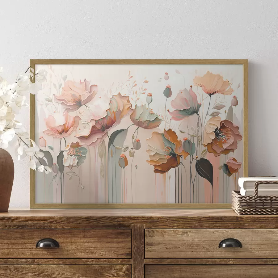 Fotobehang Aquarel bloemen f37538