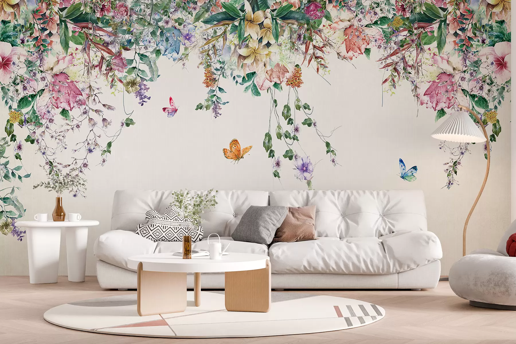 Fotobehang Bloemenkrans u30601d2